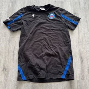 Macron Bath Rugby Training Shirt Black Blue Dyson XL Youth T-Shirt adult small